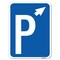 Signmission PW/ Up Arrow Pointing Right Heavy-Gauge Aluminum Rust Proof Parking Sign, 18" x 24", A-1824-23509 A-1824-23509 - alternate 1